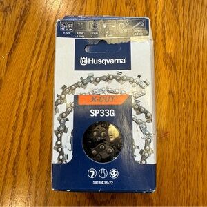 New OEM Husqvarna‎ X-CUT SP33G Chain .325 .050 72DL Open Box